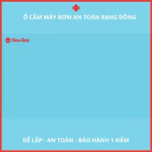 COMBO Ổ Cắm Máy Bơm An Toàn Rạng Đông Cấp Nguồn 5V Cho Phao Điện Model: OC03.MB 16A chịu được công suất lớn & phao điện bồn nước ONPAS