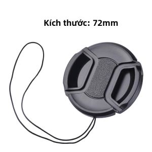 Nắp Ống Kính Máy Ảnh DSLR Phổ Thông Đường Kính 37-82mm Vỏ Bảo Vệ Ống Kính Cho Ống Kính Máy Ảnh Lumix Nắp Ống Kính Quang Học Bền