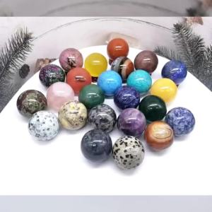4cm Natural Black Obsidian Sphere Healing Crystal Amethyst Magic Ball Reiki Stone Feng Shui Sphere Chakra Collectible Home Decor