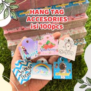 (Isi 100pcs) Hangtag Label Produk Aksesoris Murah