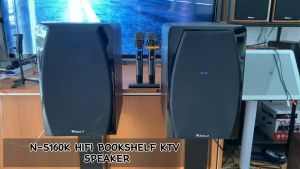 iSOLO N-S160K 150W+150W HIFI BOOKSHELF KARAOKE SET FAMILY & PARTY KTV SPEAKER BLUETOOTH 5.0 HOME THEATER KARAOKE SPEAKER WITH DUAL WIRELESS MIC POWERUL BASS SOUND AUDIO SPEAKER