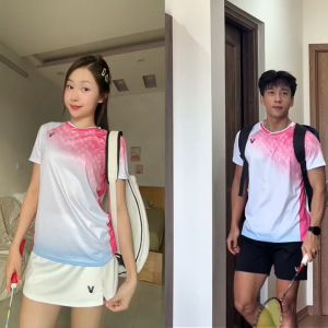 Áo Cầu Lông Quần Cầu Lông Bộ Cầu Lông Nam Nữ Chuyên Nghiệp Vải Thoáng Khí A955 - V Badwear