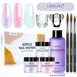 Bộ Bột Và Dung Dịch Monomer Làm Móng Chuyên Nghiệp LIMEGIRL Dành Cho Làm Móng Tự Làm Dụng Cụ Điêu Khắc Móng Trang Trí Nghệ Thuật Móng