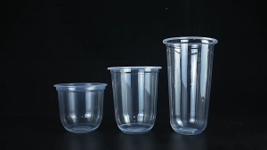 U Shape 50 Pcs Diameter 95mm PP Cup 500ml/16oz 700ml/ 22oz Printing Logo Service