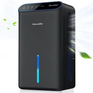 Areamore Portable dehumidifier 2500ml household dehumidifier intelligent digital display remote control mini dehumidifier with color night light silent air purifier dehumidification and drying integrated machine