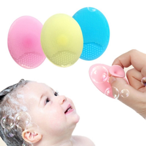 FAMILY`S CHOICE Baby shower brush silicone cleaning massage brush baby scalp facial scrubbing massage tool