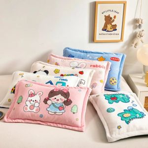 Trẻ Em Nhung Dép Nỉ Áo Gối Dày Ấm Áp Mùa Đông Vải Lông Tơ Siêu Mềm Thân Thiện Với Làn Da Vỏ Gối Cho Gia Đình Dệt May