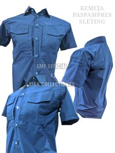 Kemeja Paspampres terbaru sleting / kemeja katun stretch / kemeja m tac pendek / kemeja taktikal tangan pendek / kemeja kantoran lengan pendek