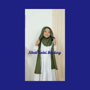 Pashmina Inner Instan Oval Jersey Menutup Leher Anak Remaja UMur 7 - 13 Tahun - Buyana Store