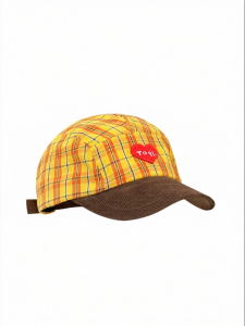 New Korean Style Embroidered Letters Hearts Check Patch Baseball Cap