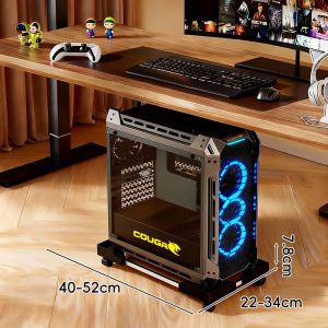 evesigar | Adjustable Mobile Computer Tower Stand