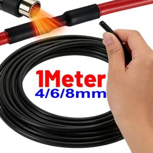 4:1 Ratio Heat Shrink Tube 1M Marine Glue Lined Wire Wrap Cable Sleeve Waterproof Electrical Insulation Polyolefin for Auto DIY