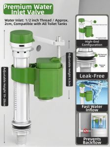 JIAYUN | Universal Toilet Water Tank Parts Inlet Valve Outlet Valve