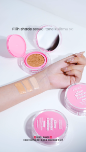 Animate Cushion Wajah Premium Glow Booster - SPF 20 PA+++ Tahan Air & Anti-Aging - Creme Ivory/Cheery Beige/Soft Honey