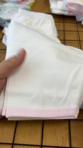 Set 5 Quần Dài sơ sinh Cotton Trắng JOU cho bé trai bé gái - Chất vải mềm mại thoáng mát - Có 4 Size cho bé 3-11Kg