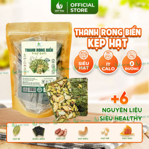 [Siêu Ngon] Thanh Rong Biển Kẹp Hạt Không Đường Ít Calo Ăn Kiêng Eat Clean Healthy Ăn Vặt Siêu Ngon Giòn Rụm Việt Thái Organic