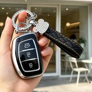 TPU Car Smart Key Case Cover for Hyundai Ix35 Ix45 I10 I30 I40 Tucson Santa Fe Rena Sonata Elantra Creta Shell Fob Accessories
