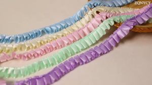 3 Thước 40 Mm Ren Đơn Phương Satin Ruy Băng Viền Cho Búp Bê May Thủ Công Táo DIY Trang Trí Nhà Cửa Polyester/Nylon