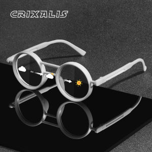 Photochromic Women’s Sunglasses Round Classic Vintage Black&White Frame Glasses Beach Traveling 16 years old above Shade UV400