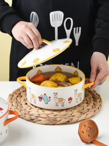 Bát Đựng Súp Sứ Có Nắp Hình Chú Nhím Sáng Tạo Bát Đựng Mì Tráng Men Dưới Lớp Màu Dụng Cụ Ăn Uống Thiết Thực Cho Gia Đình