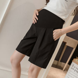 Maternity Summer Shorts Loose Wide Leg Capri Pants Korean Style