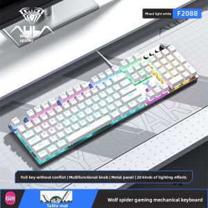 AULA | Wired Gaming Office Mechanical Keyboard With Blue/Green Axis Side Printing