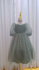 Gaun Anak Perempuan Dress Princess Pesta Model Korea Import Cewek Ulang Tahun Mewah Dres Cwe DT11