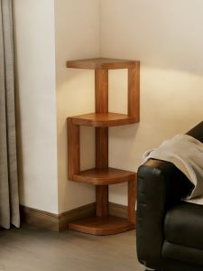ZHUSHANXIA | Kệ Góc Gỗ Nguyên Miếng 20cm