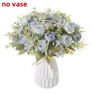 1/3/5Pcs Peony Artificial Flowers Home Decor DIY Potted Plants Bridal Bouquet Wedding Decoration Flower Wreath Accessories