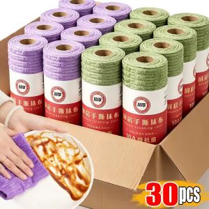 30Pcs 10A Reusable Antibacterial Cleaning Cloths Specifically For The Kitchen Lint-Resistant Oil-Absorbent Thickened Dishwashing Cloths