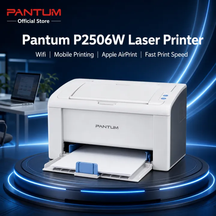 Pantum P2506/P2506W Monochrome Wireless Laser Printer With Starter TonerHome office printer Free warranty