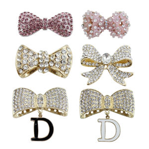 โบว์ผีเสื้อสีชมพู เครื่องประดับ DIY สไตล์โลหะผสม เคสบัตร แฟชั่น ตกแต่ง สร้อยคอ สร้อยข้อมือ เครื่องประดับแฟชั่น