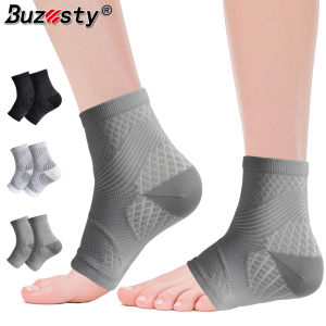 Buzesty Foot & Ankle Brace Socks for Sprained Ankle Compression Sleeve 20-30mmHg – Plantar Fasciitis Relief Brace Foot Support for Women & Men – Tendonitis & Arthritis Foot Sleeve Stabilizing Ankle Wrap