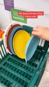 Rổ úp bát có khay hấng nước