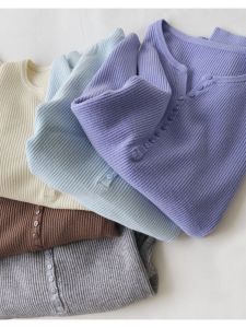 Super Plus Size 150.00kg Elastic Slim Fit Slimming Bottoming Shirt for Women Plus Size Ladies Autumn and Winter Inner Wear Loose Button Knitwear 2