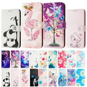 For Vivo X200 Ultra X200 Pro Case Cute Painted Pattern Flip Phone Case for Vivo X200 Pro Mini Vivo X100 Pro Case Magnetic Leather Wallet Book Cover