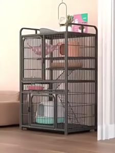 Double Door Cat Cage Kulungan Ng Pusa 2 3 4Level With Shelves Pet Cage Large Space