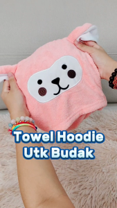 Toyss Hoodie Towel Hooded Bath Towel Swimming Towel Kid Kimono Towel Kids Tuala Mandi Budak Lelaki Towel Bath Kids小孩毛巾