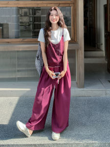 Korean Style Summer Casual Wear Womens Three-Piece Set T-Shirt Vest Loose Pants Comfortable Polyester Spandex Blend