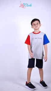 Lily And Clark Kaos Anak Ternyaman Warna Abu Merah KLC24