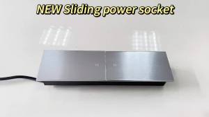 MANLEIKE Table Hidden Socket Embeded Sliding Cover Hidden Outlet Office Conference Desktop Socket With USBType-cNetwork Hdmi