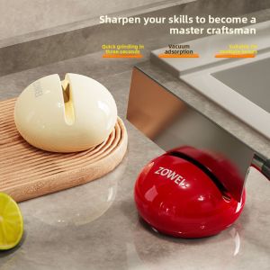 Dopamine Suction Knife Sharpener Quick Kitchen Diamond Stone Tool Multi-Function Knife Grinding Device Home Cooking Utensil