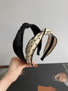 คลิปผมลายจุดกว้างสไตล์ฝรั่งเศสสำหรับผู้หญิง คลิปผมแบบอเนกประสงค์สำหรับกลางแจ้งในฤดูใบไม้ผลิและฤดูร้อน สไตล์หวานและสง่างาม