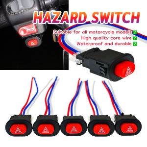 Jozoo Universal Motorcycle Hazard Switch Double Flasher 1Pc