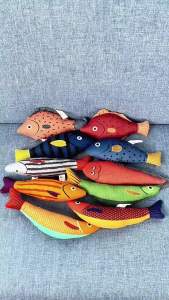 Cat Toy Catnip 3D Simulation Fish Goldfish Kitten Toys Pillowfish Interactive Sounding Cat Chew Bite Plush Toys Cat Supplies