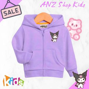 hoodie anak perempuan laki laki motif gambar KUROMI jaket sweater usia 5-14 tahun