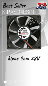 Kipas Mesin Las 9cm DC 28V | Cooling Fan Kuat & Awet