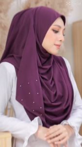 Tudung Instant Sarung Moscrepe Syurah Diomond