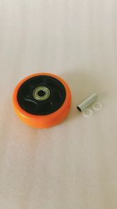 Roda 4 Inch PU Wheel Only Double bearing troli/Etalase