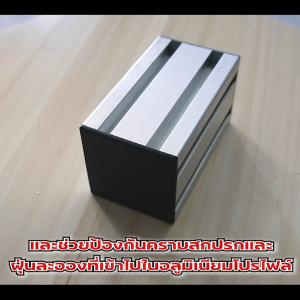 End Cap 6060 - 2S – 30 Series (จำหน่ายแบบตัว/แพ็ค) ฝาปิดสำหรับอลูมิเนียมโปรไฟล์ขนาด 60×60 มีให้เลือก 2 สี ดำและเทา ผิวเรียบสวยงาม